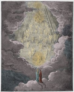 神が光を創造する - 旧約聖書 創世記 - ギュスターヴ・ドレ 1832-1883 による 挿絵入り聖書 の挿絵 - ドレ聖書 からの版画