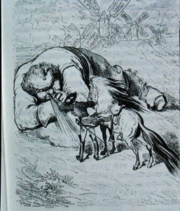 シャルル・ペロー（1628-1703）の「モンタハウゼン」の挿絵 1893年（彫刻版） 作： Gustave (after) Dore