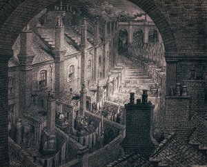 ギュスターヴ・ドレのスラムテラス 作： Gustave (after) Dore