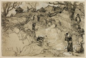 アクモン、アルジェリア 作： Gustave Achille Guillaumet