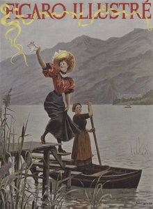 ラックドゥブルジェにて。ルフィガロイラストの表紙、1895年9月