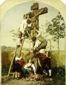 神社の装飾、1854