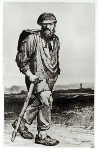 ジャンヴァルジャン、ヴィクトルユーゴー（1802-85）1862による「レミゼラブル」のイラスト 作： Gustave Brion