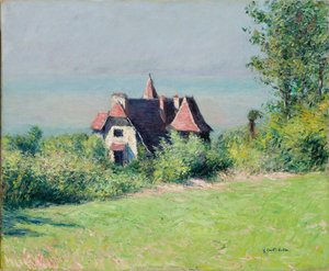 トゥルーヴィルの別荘、1882 作： Gustave Caillebotte