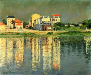 1889年のアルジャントゥイユのセーヌ河岸 作： Gustave Caillebotte