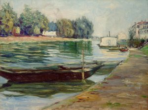 セーヌ河岸 作： Gustave Caillebotte