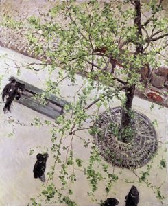 上から見た大通り、1880年 作： Gustave Caillebotte
