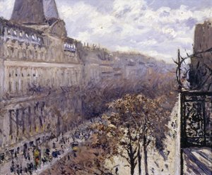 イタリア人の大通り、1880年。 作： Gustave Caillebotte