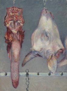 子牛の頭と牛の舌、1882年頃 作： Gustave Caillebotte