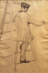 家の画家のための研究 作： Gustave Caillebotte