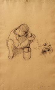 家の画家のための研究 作： Gustave Caillebotte