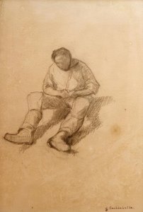 寄木細工の平面の研究 作： Gustave Caillebotte