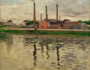 アルジャントゥイユの工場 作： Gustave Caillebotte
