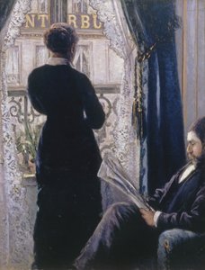 インテリア.窓辺の女