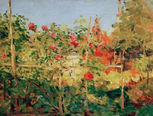 トルビルの庭園 作： Gustave Caillebotte