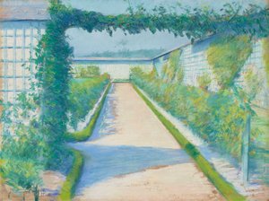 野菜園、イエール、1877 作： Gustave Caillebotte