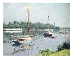 アルジャントゥイユ盆地、1882年 作： Gustave Caillebotte