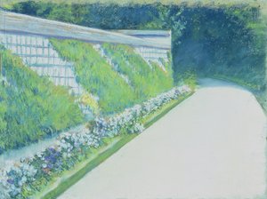 イエールの菜園の壁 作： Gustave Caillebotte