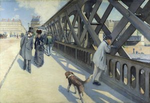 ヨーロッパの橋、1876。 作： Gustave Caillebotte