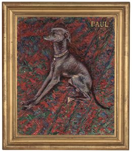犬「ポール」 1886年頃（油彩・キャンバス） 作： Gustave Caillebotte