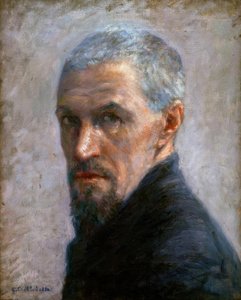アーティストの肖像 作： Gustave Caillebotte