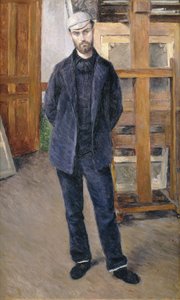 全長のピエール・ラボットの肖像。ピエール・ラボットの肖像。足で、1893 作： Gustave Caillebotte