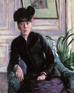 室内における若い女性の肖像（H嬢の肖像） 1877年頃 油彩・カンヴァス 作： Gustave Caillebotte