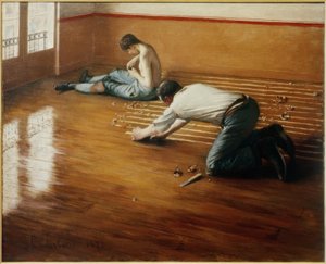 寄木細工の床 作： Gustave Caillebotte