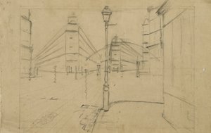 パリの通りの勉強、雨の日、1877 作： Gustave Caillebotte