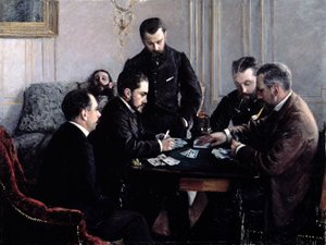 ベジケゲーム、1881年 作： Gustave Caillebotte