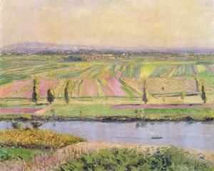 アルジャントゥイユの丘からのジェヌヴィリエの平原、1888 作： Gustave Caillebotte
