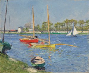 アルジャントゥイユのセーヌ川、1882年 作： Gustave Caillebotte