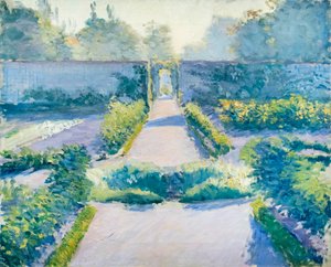 家庭菜園、イエール、c。 1875-1877年（キャンバスに油彩） 作： Gustave Caillebotte