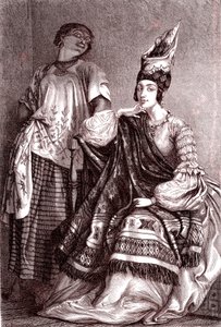 セネガルのサン・ルイに住む混血フランス系アフリカ人女性、シグナール。1861年（エングレーヴィング）