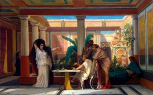 古代ローマの詩人の家での芝居のリハーサル」1855年