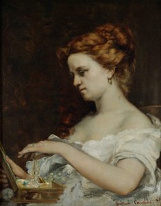 ジュエリーを持つ女性、1867