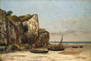 ノルマンディーのビーチ 作： Gustave Courbet