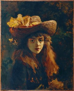 少女の肖像画 作： Gustave Courbet