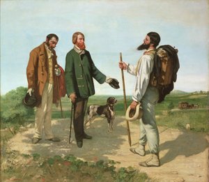 こんにちはクールベさん 作： Gustave Courbet