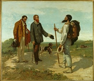 出会い 作： Gustave Courbet