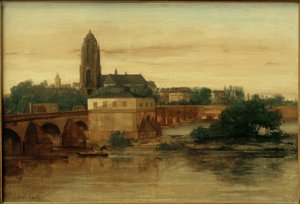 G.クールベ、フランクフルトアムマインの眺め… 作： Gustave Courbet