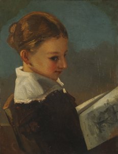 10歳のジュリエタ・クルベ 作： Gustave Courbet