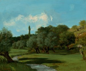 インドル県のラ・ブルトネリー 作： Gustave Courbet