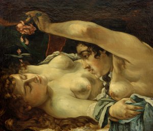 覚醒 作： Gustave Courbet