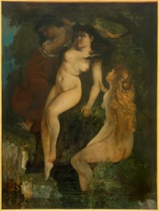 三人の入浴者 作： Gustave Courbet