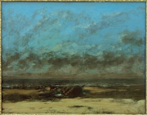 マリン、干潮 作： Gustave Courbet