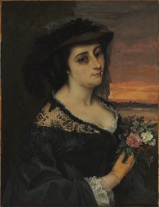 Mrs L... (Laure Borreau) 作： Gustave Courbet