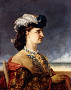カロリー伯爵夫人の肖像、1865年 作： Gustave Courbet