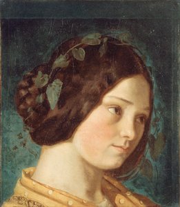 ゼリー・クールベの肖像、1842年頃。 作： Gustave Courbet
