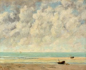 穏やかな海。 1869 作： Gustave Courbet
